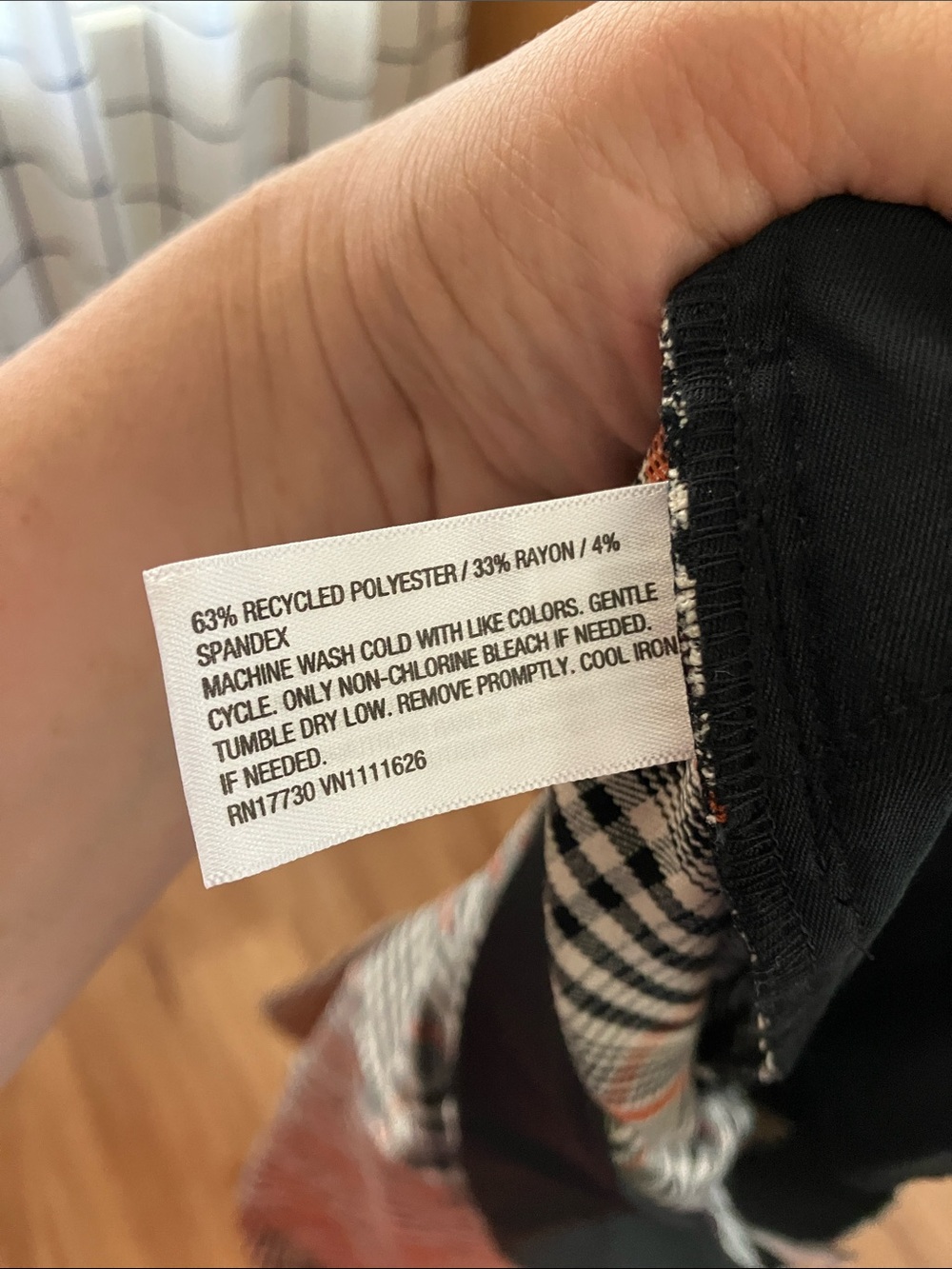 Ava & Viv Plaid Stretch Careerwear Trousers, 20 - Picture 4 of 6